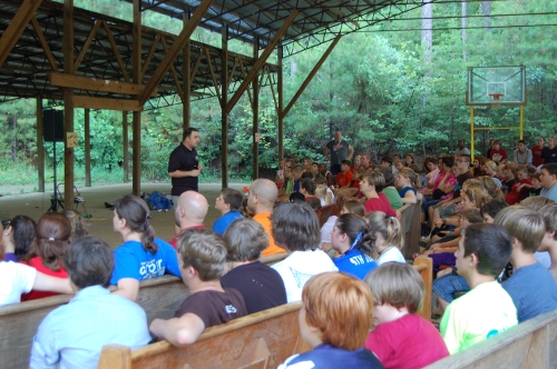 Worship at Indian Creek Youth Camp